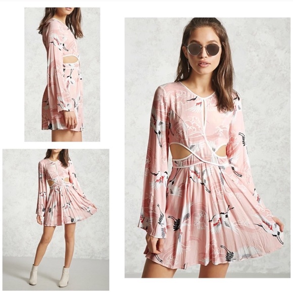 STUNNING 🤩 F21 Crane Cut-Out Dress - Picture 1 of 10